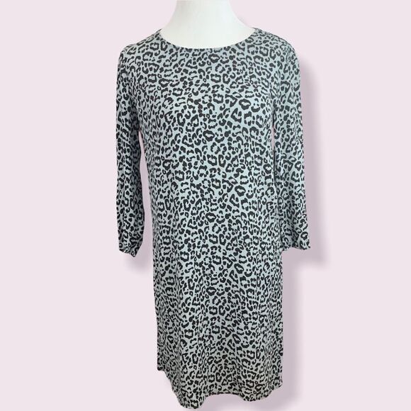 Madewell Broadway & Broome leaopard print shift dress xs - Picture 2 of 7